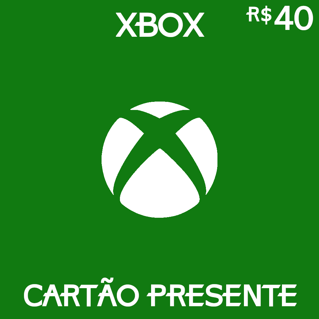 R$40 Xbox Store - Cartão Presente Digital - [Exclusivo Brasil]