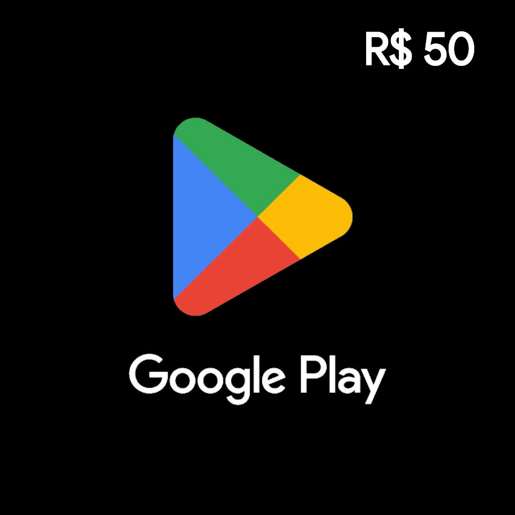 Google Play código digital R$ 50 R$50 código digital imediato